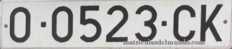 Matrícula de Asturias O-CK 0523